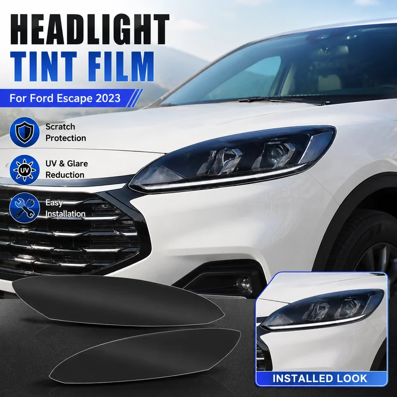 Headlight Tint Film For Ford Escape 2023, Transparent Tail Light Cover, Car Accessories, Replacement Parts, Easy Installation
Headlight Tint Film For Ford Escape 2023, Transparent Tail Light Cover, Car Accessories, Replacement Parts, Easy Installation