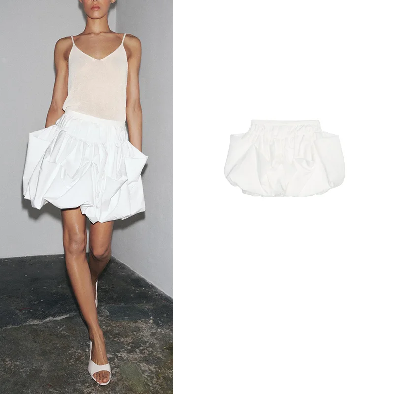 New Summer Women's Ins Sle Pleated Decoration Balloon Skirt Commute Stand Fit ort Pure Color Polyester Fiber
New Summer Women's Ins Sle Pleated Decoration Balloon Skirt Commute Stand Fit ort Pure Color Polyester Fiber