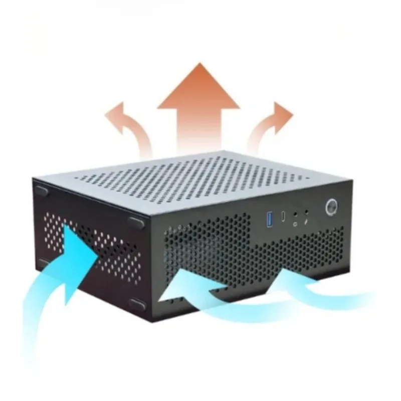Portable Small ITX Case, SKTC A09 Aluminum Chassis, Flex 1U PSU & 63mm Cooler, Type-C, Supports 2.5/3.5" HDD
Portable Small ITX Case, SKTC A09 Aluminum Chassis, Flex 1U PSU & 63mm Cooler, Type-C, Supports 2.5/3.5" HDD