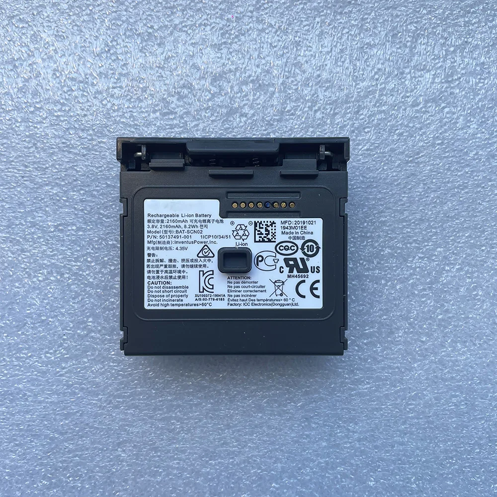 Новый оригинальный аккумулятор для Honeywell 8680i BAT-SCN02 50137491-001 2160 мАч/3,8 Вт/ч в
Новый оригинальный аккумулятор для Honeywell 8680i BAT-SCN02 50137491-001 2160 мАч/3,8 Вт/ч в