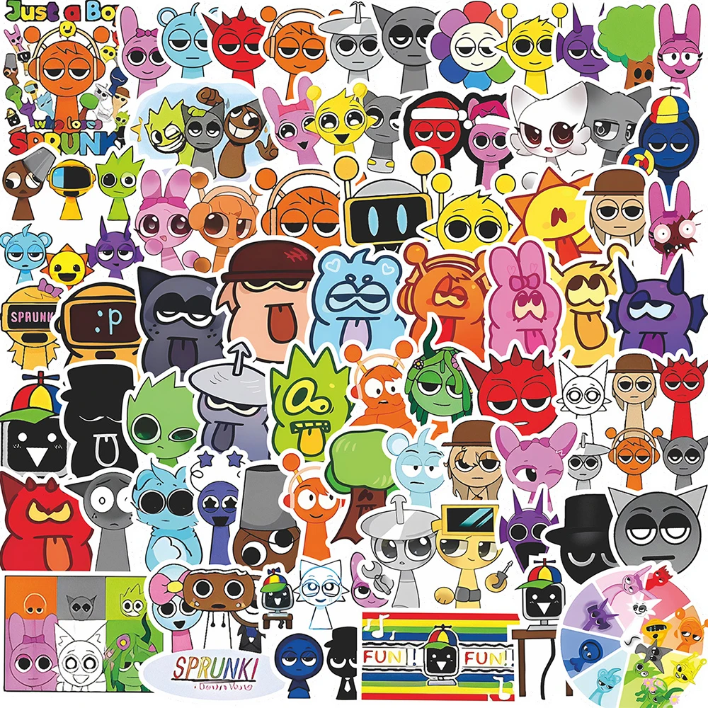 10/30/50/100pcs Incredibox Sprunki Graffiti Stickers Funny Cartoon Game Decals DIY Scrapbooking Luggage Phone Sticker Decoration
10/30/50/100pcs Incredibox Sprunki Graffiti Stickers Funny Cartoon Game Decals DIY Scrapbooking Luggage Phone Sticker Decoration
