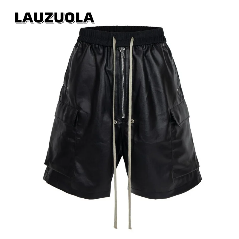 Casual Short Pants Men New Fashion Zipper Long Drawstring Matte Coated Workwear Cargo Shorts Man
Casual Short Pants Men New Fashion Zipper Long Drawstring Matte Coated Workwear Cargo Shorts Man