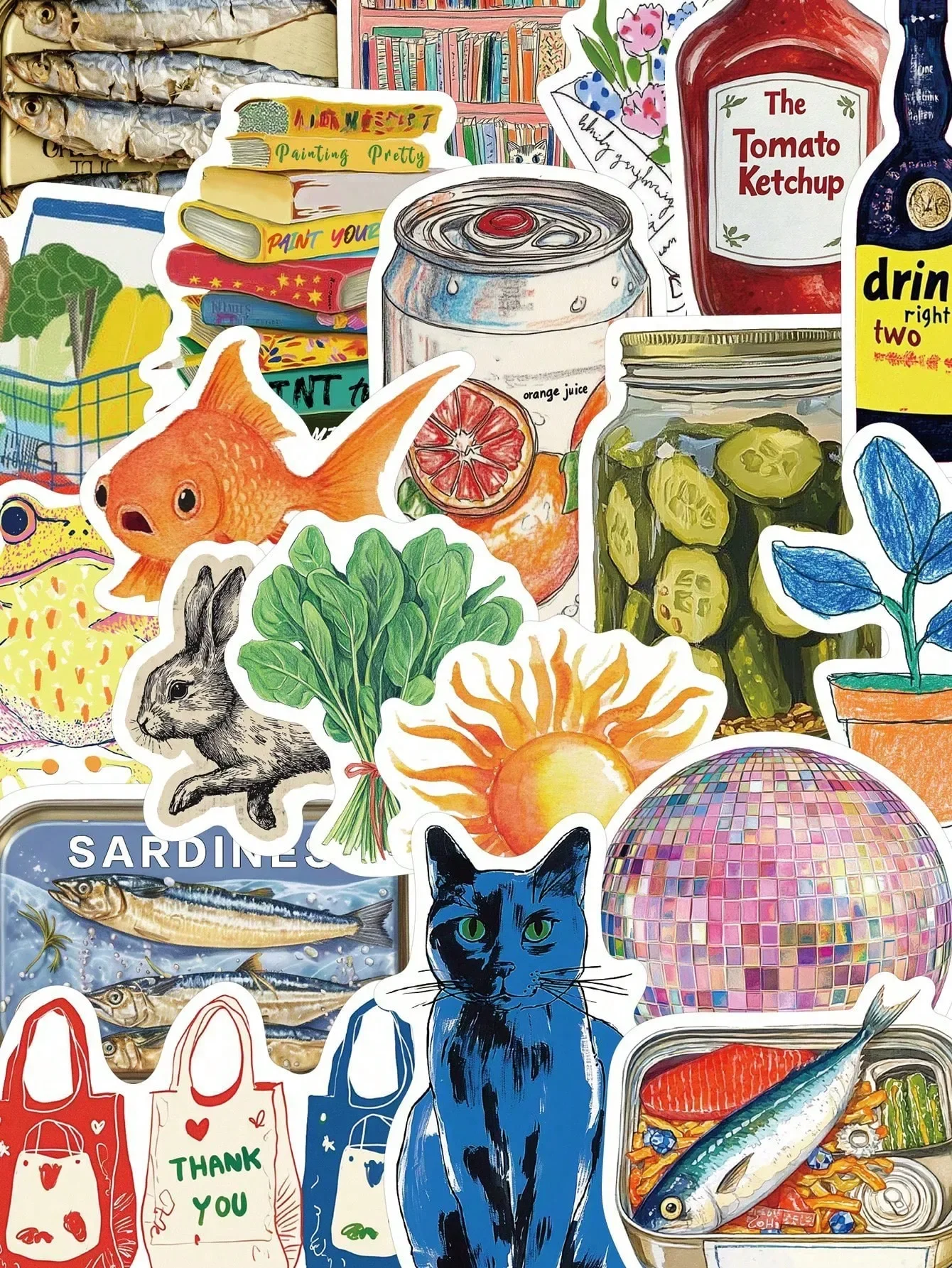 50pcs Vintage Mediterranean Style Graffiti Stickers, Personalized DIY Scrapbooking For Notebook, Phone Case, Laptop, Guitar, Tumbler, Planner Decor,School Supplies,Back To School
50pcs Vintage Mediterranean Style Graffiti Stickers, Personalized DIY Scrapbooking For Notebook, Phone Case, Laptop, Guitar, Tumbler, Planner Decor,School Supplies,Back To School