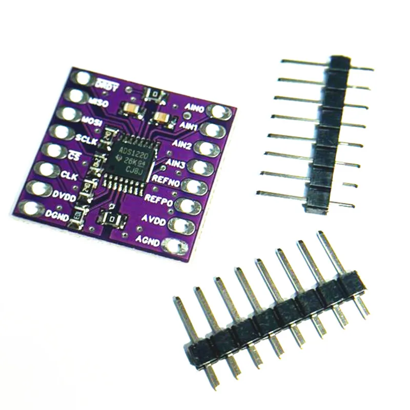 1pcs ADS1220 ADC 24 Bit Converter Module I2C Low Power 24 Bit Analog-to-Digital Converter
1pcs ADS1220 ADC 24 Bit Converter Module I2C Low Power 24 Bit Analog-to-Digital Converter