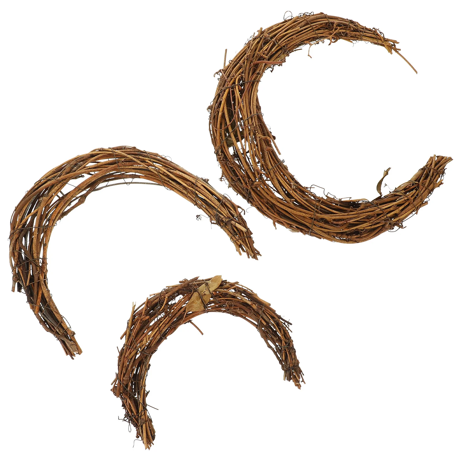 3 Pcs Smilax Glabra Rattan Vintage Decor Moon Wreath Christmas Garland for DIY Floral Ring
3 Pcs Smilax Glabra Rattan Vintage Decor Moon Wreath Christmas Garland for DIY Floral Ring