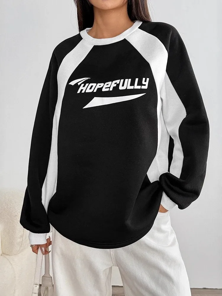 Женская толстовка с принтом-надписью, утепленная, с длинными рукавами, в уличном стиле, с капюшоном, весна-осень
Женская толстовка с принтом-надписью, утепленная, с длинными рукавами, в уличном стиле, с капюшоном, весна-осень