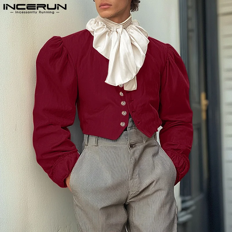INCERUN Men Shirts 2025 Long Sleeve Elegant Chemise Casual Bownot Design Loose Blouses Handsome Colorblock Oversize Male Tops
INCERUN Men Shirts 2025 Long Sleeve Elegant Chemise Casual Bownot Design Loose Blouses Handsome Colorblock Oversize Male Tops