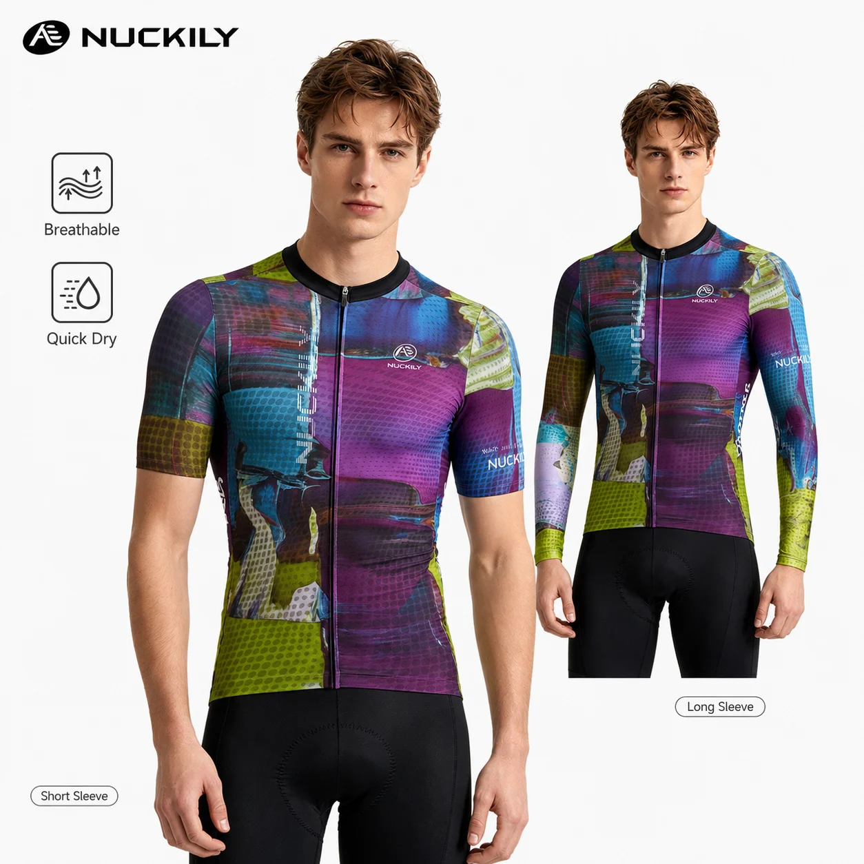 NUCKILY Men Cycling Jersey Short Sleeve Road Bike Shirt MTB Bicycle Top Quick Dry Breathable Reflective Racing Wear
NUCKILY Men Cycling Jersey Short Sleeve Road Bike Shirt MTB Bicycle Top Quick Dry Breathable Reflective Racing Wear