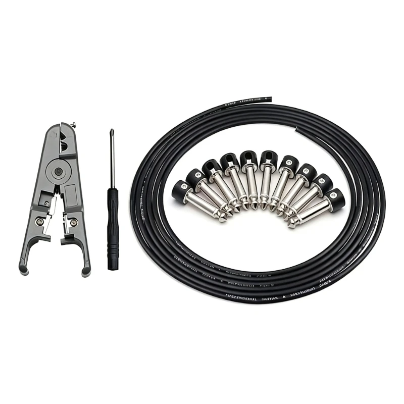 Professional Solderless Patches Cable DIY Guitar Pedal Board Cable Cord Wire Solder Plugs Cable Small Screwd
Professional Solderless Patches Cable DIY Guitar Pedal Board Cable Cord Wire Solder Plugs Cable Small Screwd