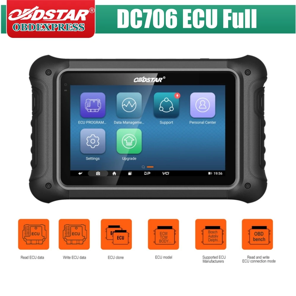 OBDSTAR DC706 ECU Tool Full Version for Car and Motorcycle with ECM+TCM+BODY ECU Clone by OBD or BENCH
OBDSTAR DC706 ECU Tool Full Version for Car and Motorcycle with ECM+TCM+BODY ECU Clone by OBD or BENCH