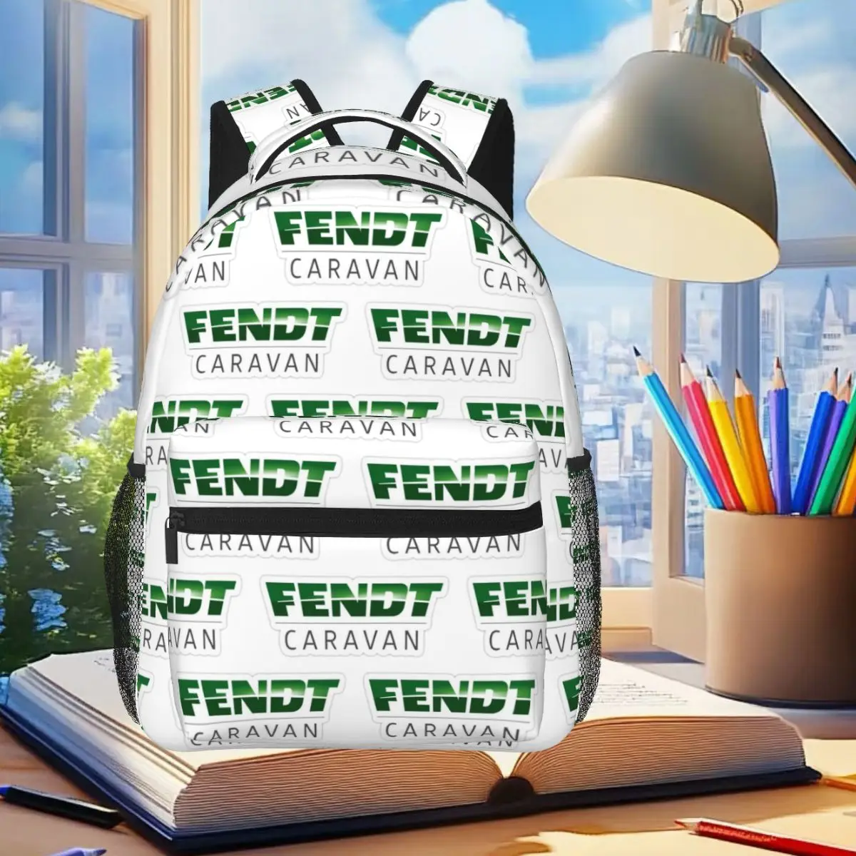 Fendt Caravane Backpack Student Boys Girls BookBag Children School Bag Computer Shoulder Bags for Men Women
Fendt Caravane Backpack Student Boys Girls BookBag Children School Bag Computer Shoulder Bags for Men Women