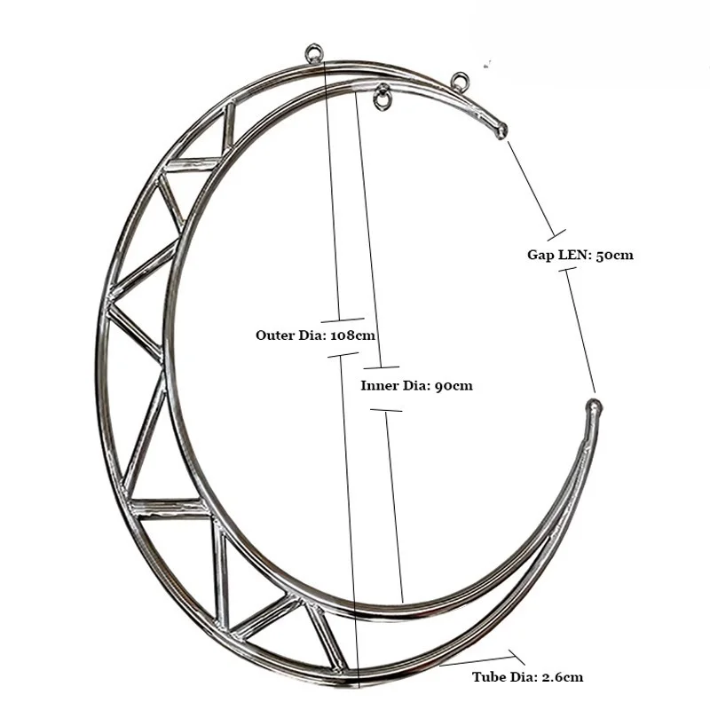 Aerial Yoga Moon Hoop Stainless Steel White Lacquered Dance Performance Bar Rotating Hoop
Aerial Yoga Moon Hoop Stainless Steel White Lacquered Dance Performance Bar Rotating Hoop