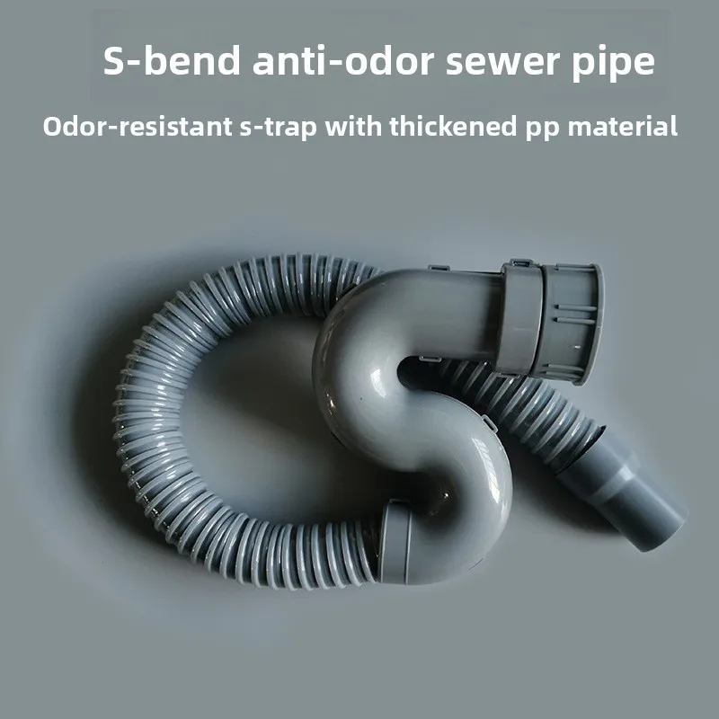 1 Pcs Sink Drain Assembly S-trap Sink Drainer and Pipe S Bend Hose Wire Drain Kit for Bathroom Kitchen
1 Pcs Sink Drain Assembly S-trap Sink Drainer and Pipe S Bend Hose Wire Drain Kit for Bathroom Kitchen