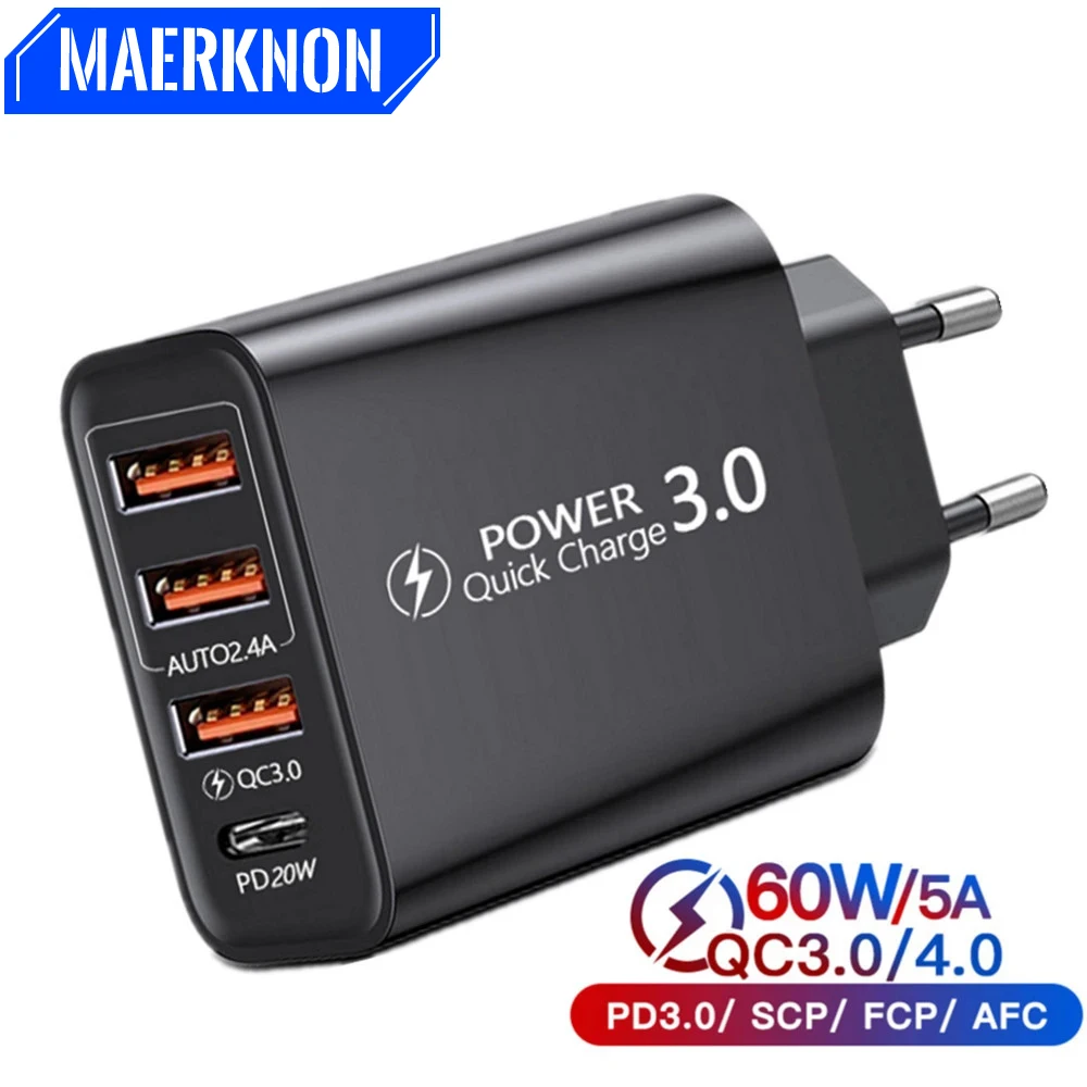 60W USB C Charger Fast Charging Quick Charge 3.0 Mobile Phone Charger Type C Adapter For iPhone 14 13 Xiaomi 12 Samsung Huawei
60W USB C Charger Fast Charging Quick Charge 3.0 Mobile Phone Charger Type C Adapter For iPhone 14 13 Xiaomi 12 Samsung Huawei
