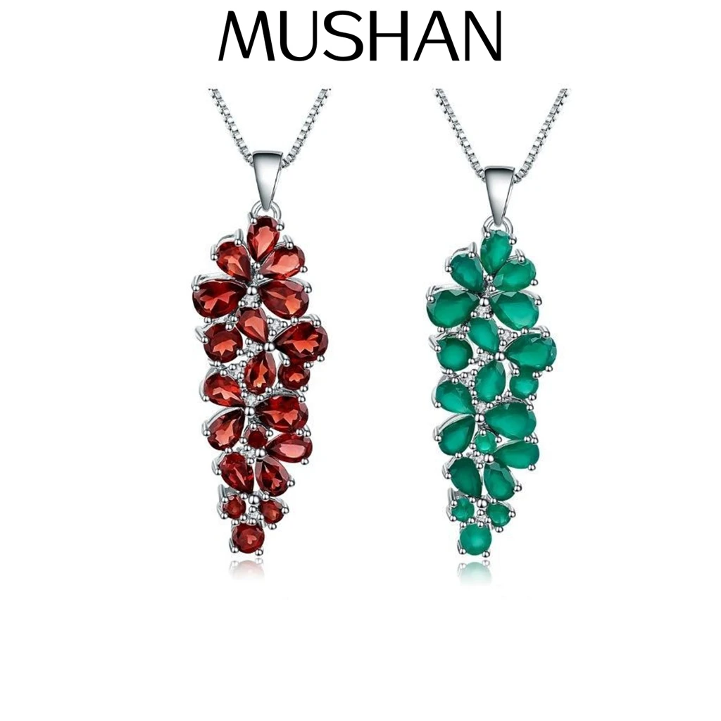 MUSHAN Bespoke Jewelry 925 Sterling Silver Necklace Lab Green Ruby Round Wedding Party for Women 18K Gold Plated Anniversary
MUSHAN Bespoke Jewelry 925 Sterling Silver Necklace Lab Green Ruby Round Wedding Party for Women 18K Gold Plated Anniversary