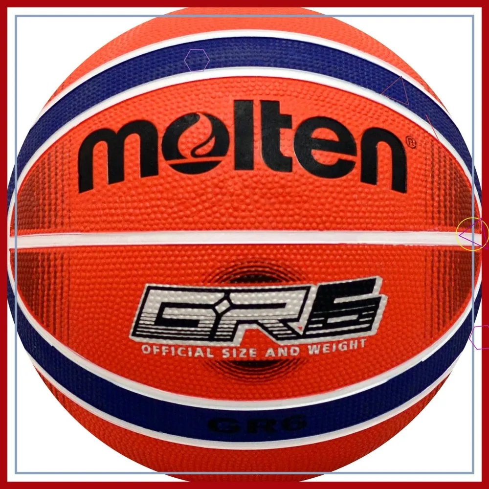 Premium 12 Panel Design Rubber Basketball, Red/Blue, Size 6 for Indoor & Outdoor
Premium 12 Panel Design Rubber Basketball, Red/Blue, Size 6 for Indoor & Outdoor