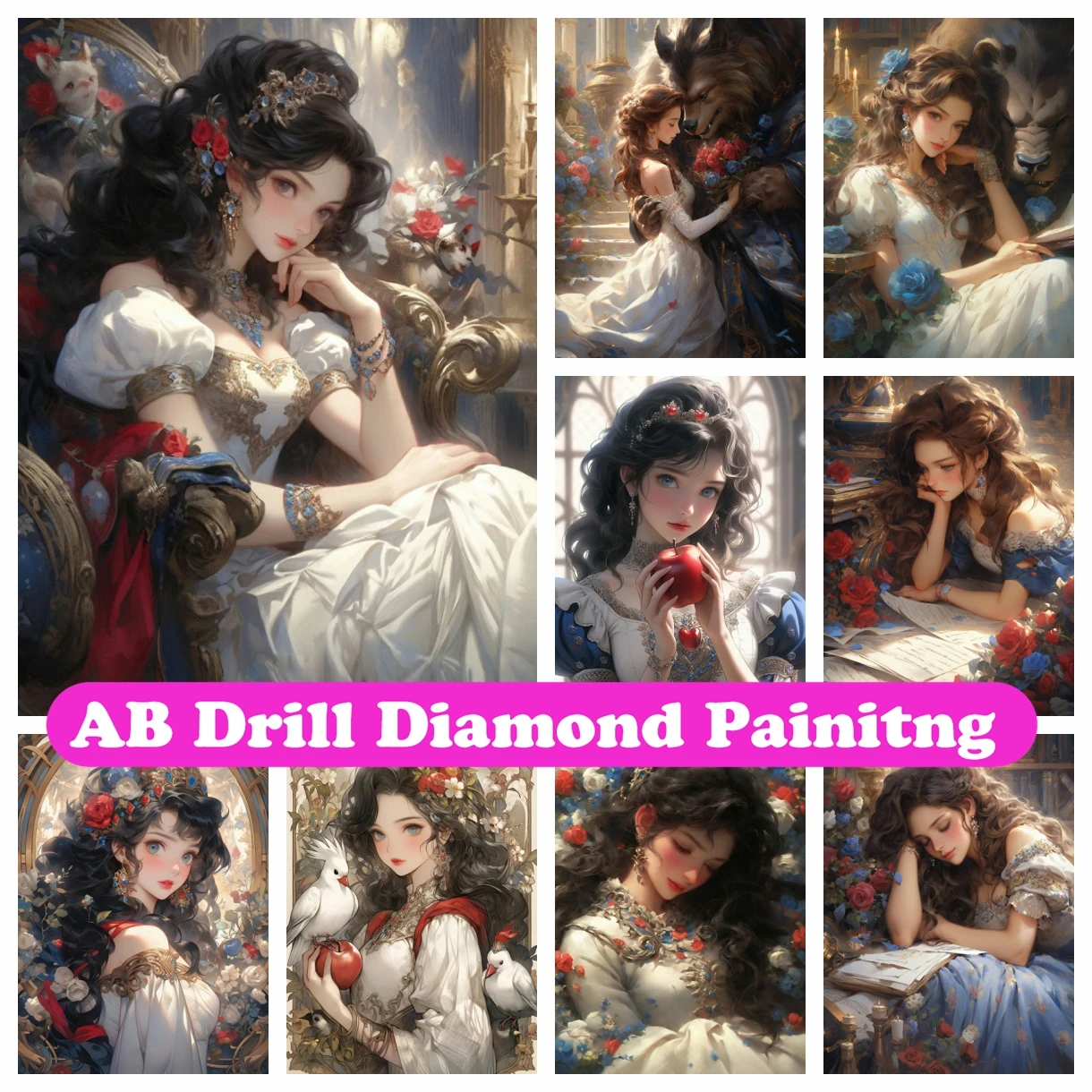 Snow White Beauty 5D DIY AB Diamond Painting Embroidery Princess Cartoon Girl Art Cross Stitch Mosaic Rhinestones Home Decor
Snow White Beauty 5D DIY AB Diamond Painting Embroidery Princess Cartoon Girl Art Cross Stitch Mosaic Rhinestones Home Decor