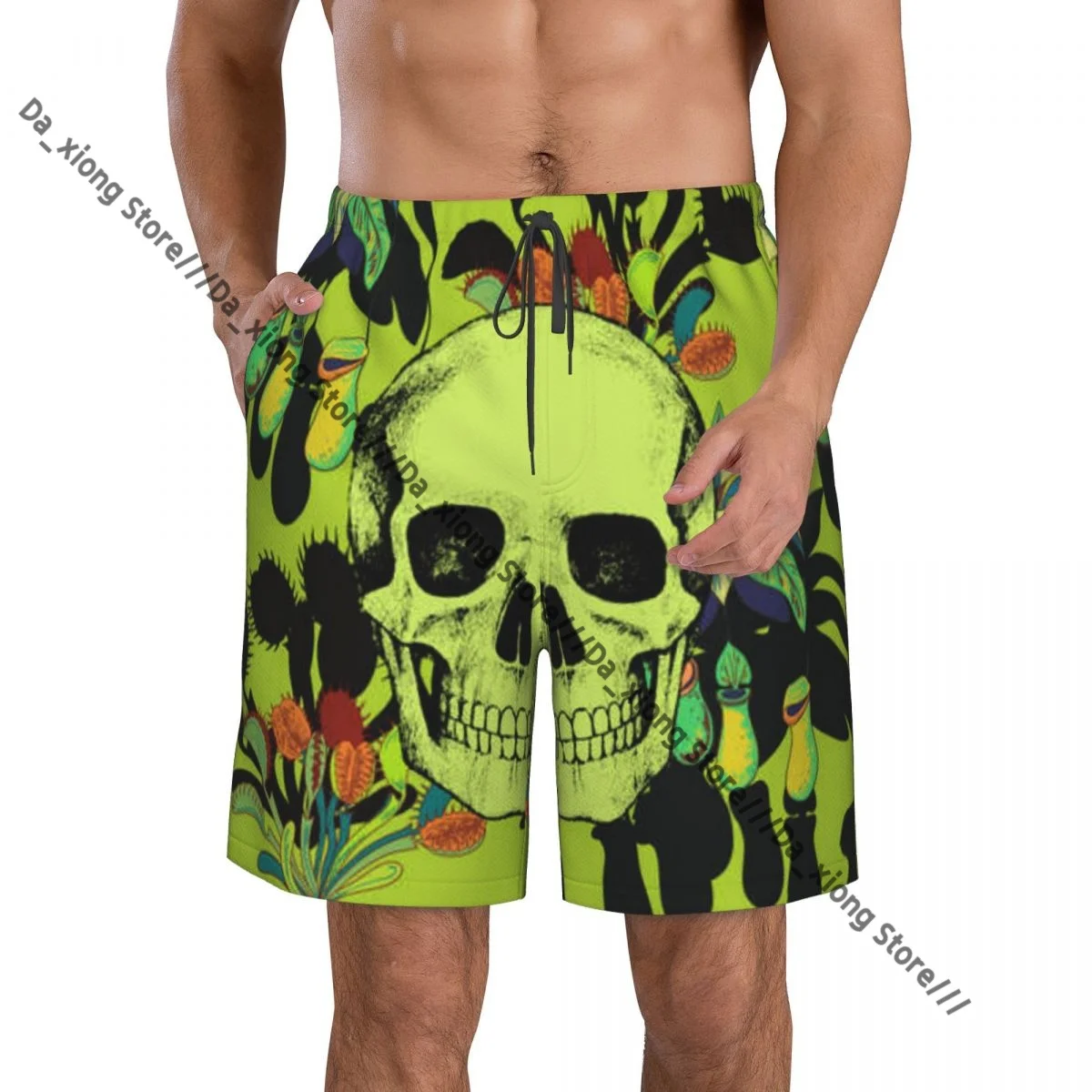 Mens Swimming Shorts Swimwear Skull And Carnivorous Plants Trunks Swimsuit Beach Wear Boardshorts
Mens Swimming Shorts Swimwear Skull And Carnivorous Plants Trunks Swimsuit Beach Wear Boardshorts