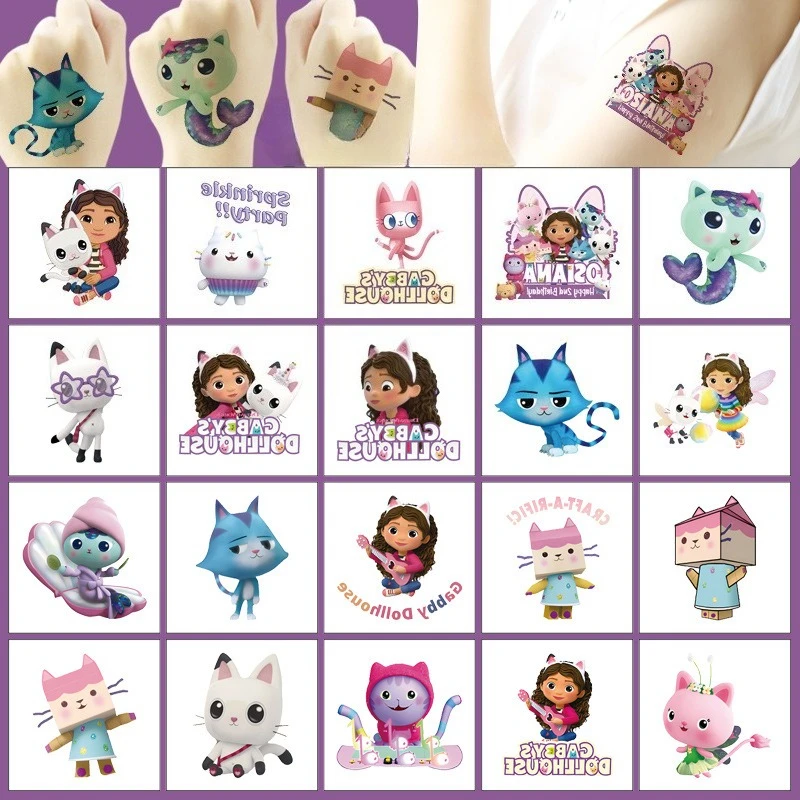 20Pcs/Set Gabby Dollhouse Tattoo Stickers Waterproof Cute Sticker Funny Cartoon Kids Girls Christmas Birthday Gift Reward Toy
20Pcs/Set Gabby Dollhouse Tattoo Stickers Waterproof Cute Sticker Funny Cartoon Kids Girls Christmas Birthday Gift Reward Toy