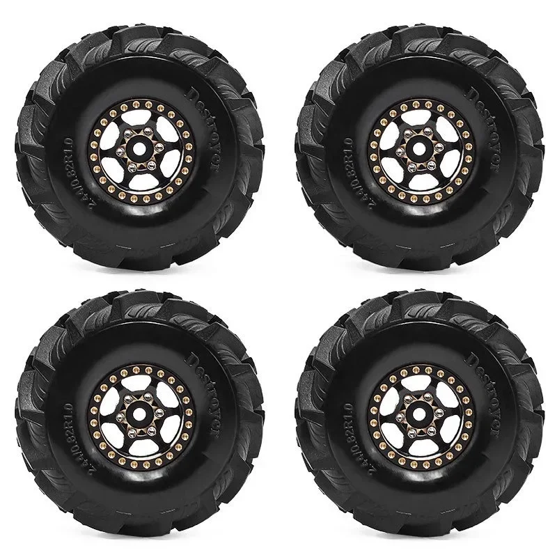 4pcs OD 62mm 1.0" Metal Beadlock Wheel Tire Set For 1/18 RC Crawler Car TRX4M SCX24 Upgrade Parts Accessories
4pcs OD 62mm 1.0" Metal Beadlock Wheel Tire Set For 1/18 RC Crawler Car TRX4M SCX24 Upgrade Parts Accessories