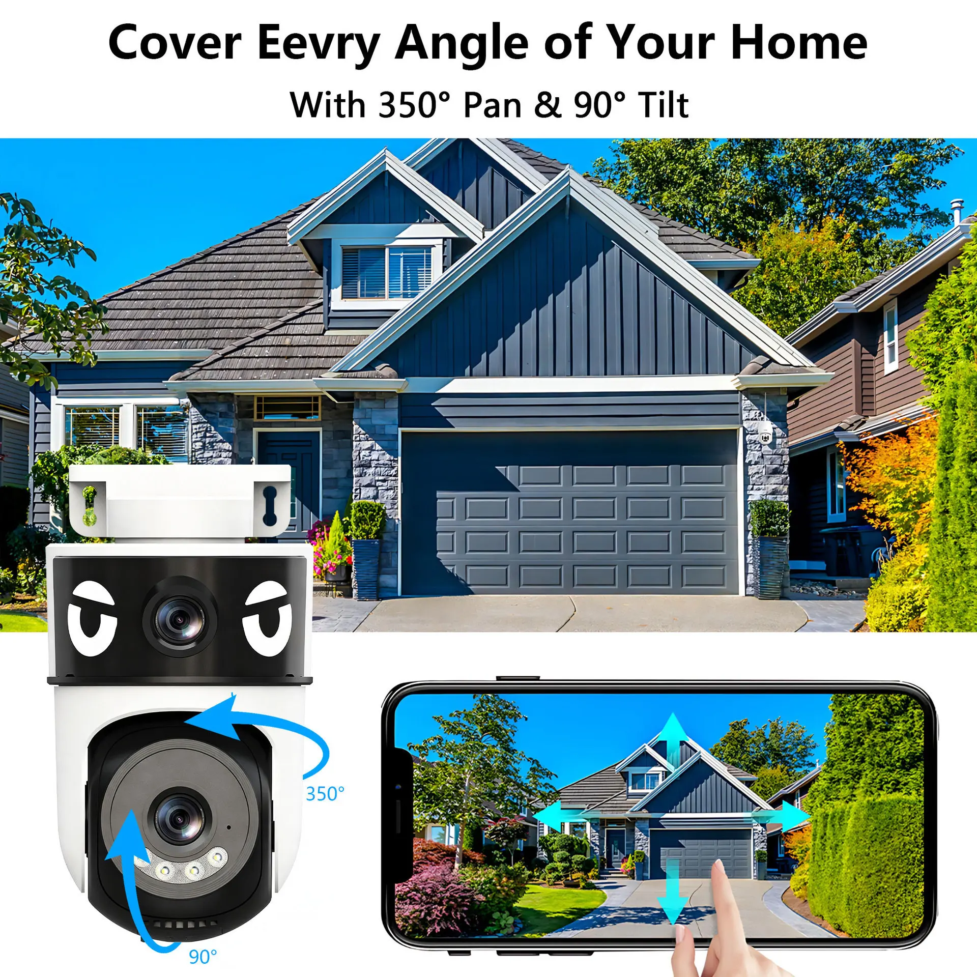 4MP O-Kam APP Dual Lens Full Color WIFI PTZ Alarm IP Dome Camera AI Humanoid Detection Home Security CCTV Baby Monitor
4MP O-Kam APP Dual Lens Full Color WIFI PTZ Alarm IP Dome Camera AI Humanoid Detection Home Security CCTV Baby Monitor