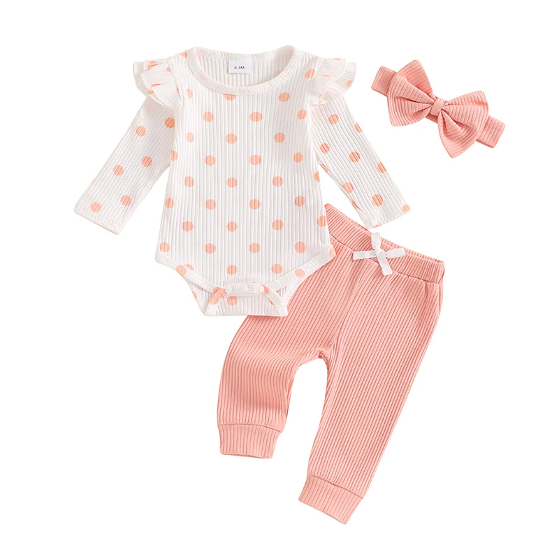 Newborn Baby Girl Clothes Fall Winter Outfit 0 3 6 9 12 18Months Ruffle Long Sleeve Ribbed Romper+Pants+Headband Set
Newborn Baby Girl Clothes Fall Winter Outfit 0 3 6 9 12 18Months Ruffle Long Sleeve Ribbed Romper+Pants+Headband Set