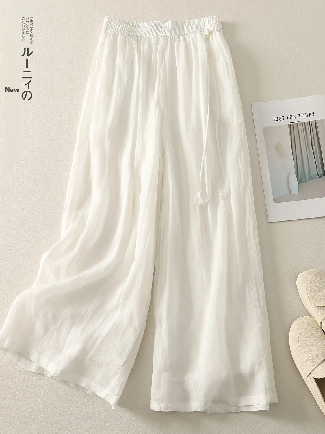 Chinese Style Casual Linen Wide Leg Pants plus Size Women's Fashionable Versatile Color High Waist Trousers
Chinese Style Casual Linen Wide Leg Pants plus Size Women's Fashionable Versatile Color High Waist Trousers