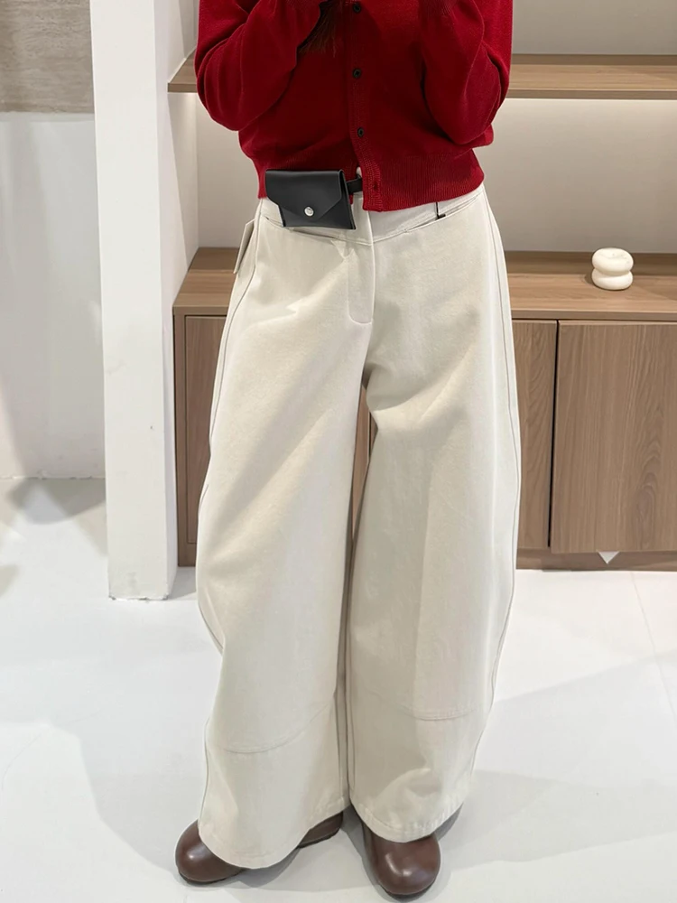 Retro American Design Washed Loose Wide Leg Jeans Women's Autumn Long Pants Natural Waist Pure Color Outdoor Winter Style
Retro American Design Washed Loose Wide Leg Jeans Women's Autumn Long Pants Natural Waist Pure Color Outdoor Winter Style