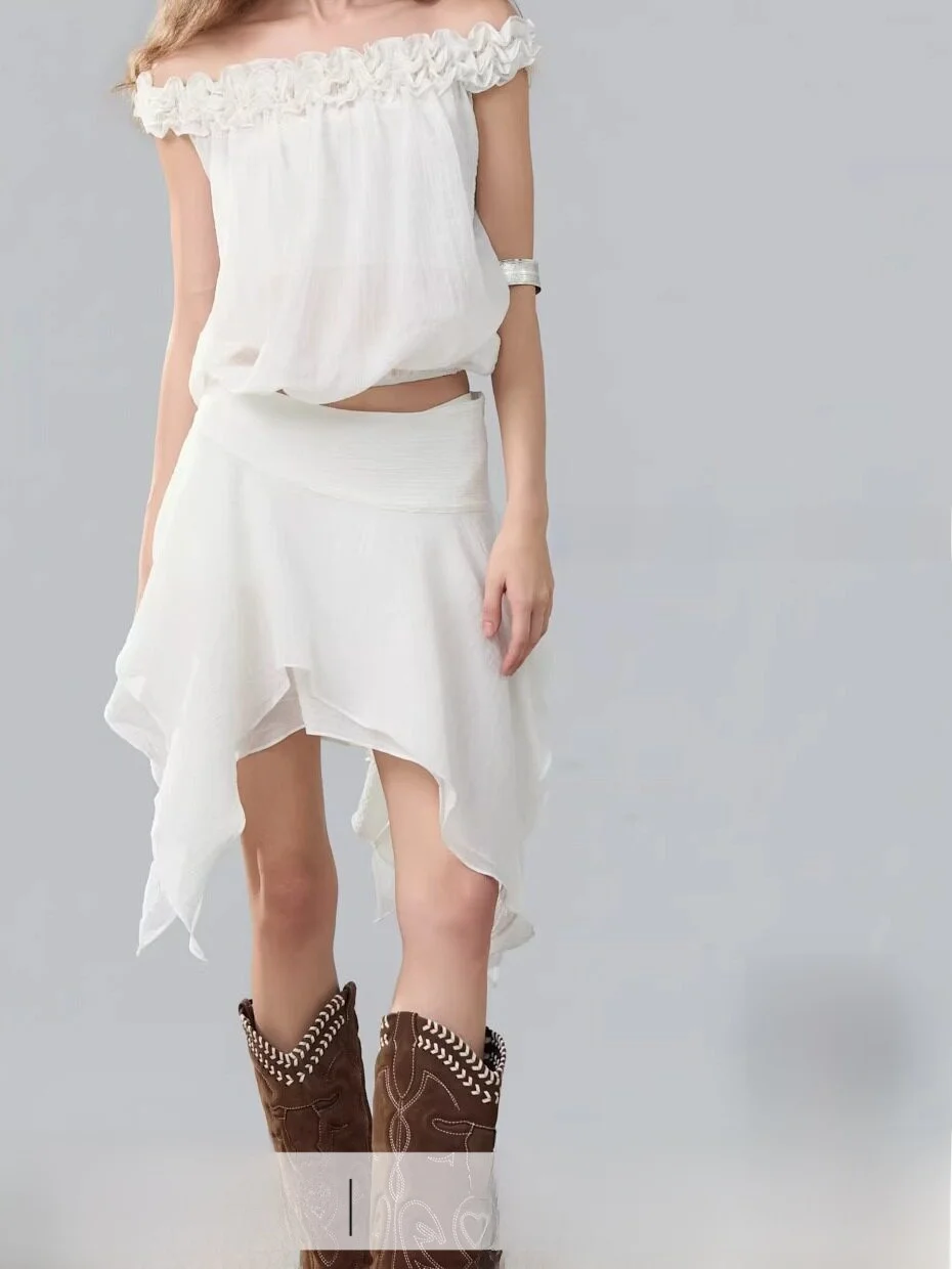 Original n Sle White Asymmetrical ort Skirt with Lace Design Skin-friendly Breathable Cotton Casual Par Skirt
Original n Sle White Asymmetrical ort Skirt with Lace Design Skin-friendly Breathable Cotton Casual Par Skirt