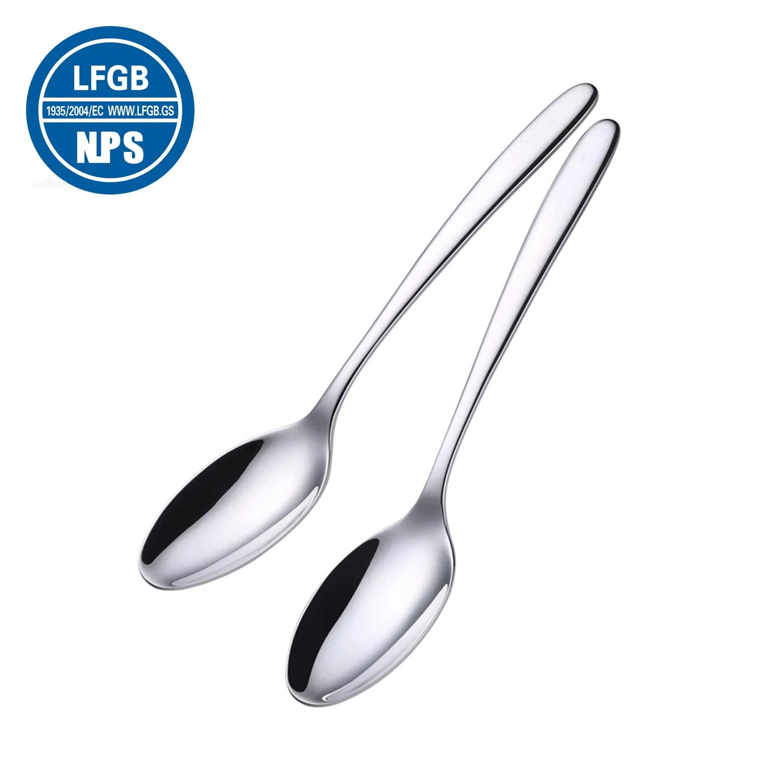 2 Pcs of LFGB Certification 316 Stainless Steel Spoons 99.9% Anti-bacterial Family Dinner Soup Spoon Classical Banquet Cutlery
2 Pcs of LFGB Certification 316 Stainless Steel Spoons 99.9% Anti-bacterial Family Dinner Soup Spoon Classical Banquet Cutlery