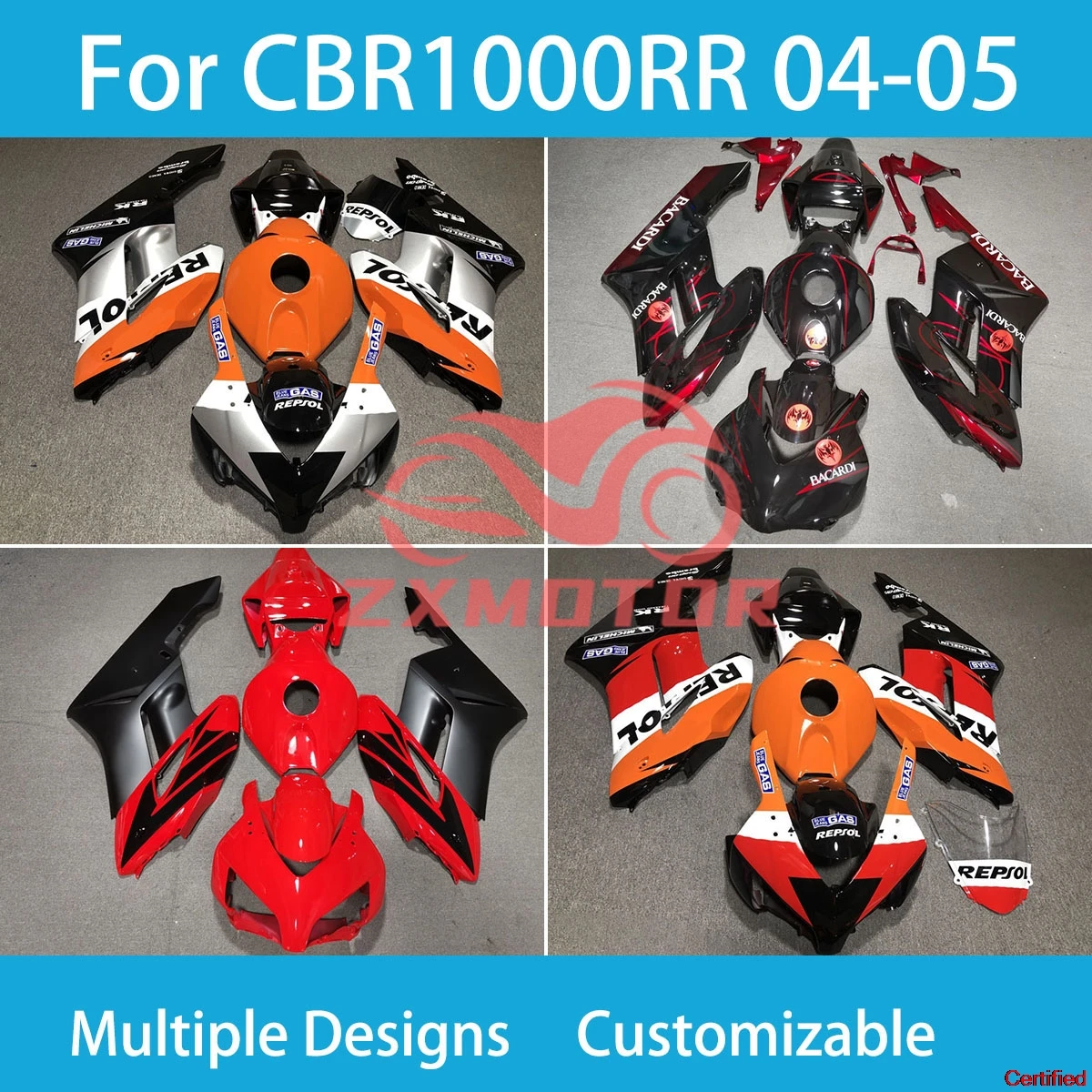 For Honda CBR 1000 RR 04 05 Cover Fairings CBR1000RR 2004 2005 Fairing Set Bodywork Cowl Kit
For Honda CBR 1000 RR 04 05 Cover Fairings CBR1000RR 2004 2005 Fairing Set Bodywork Cowl Kit