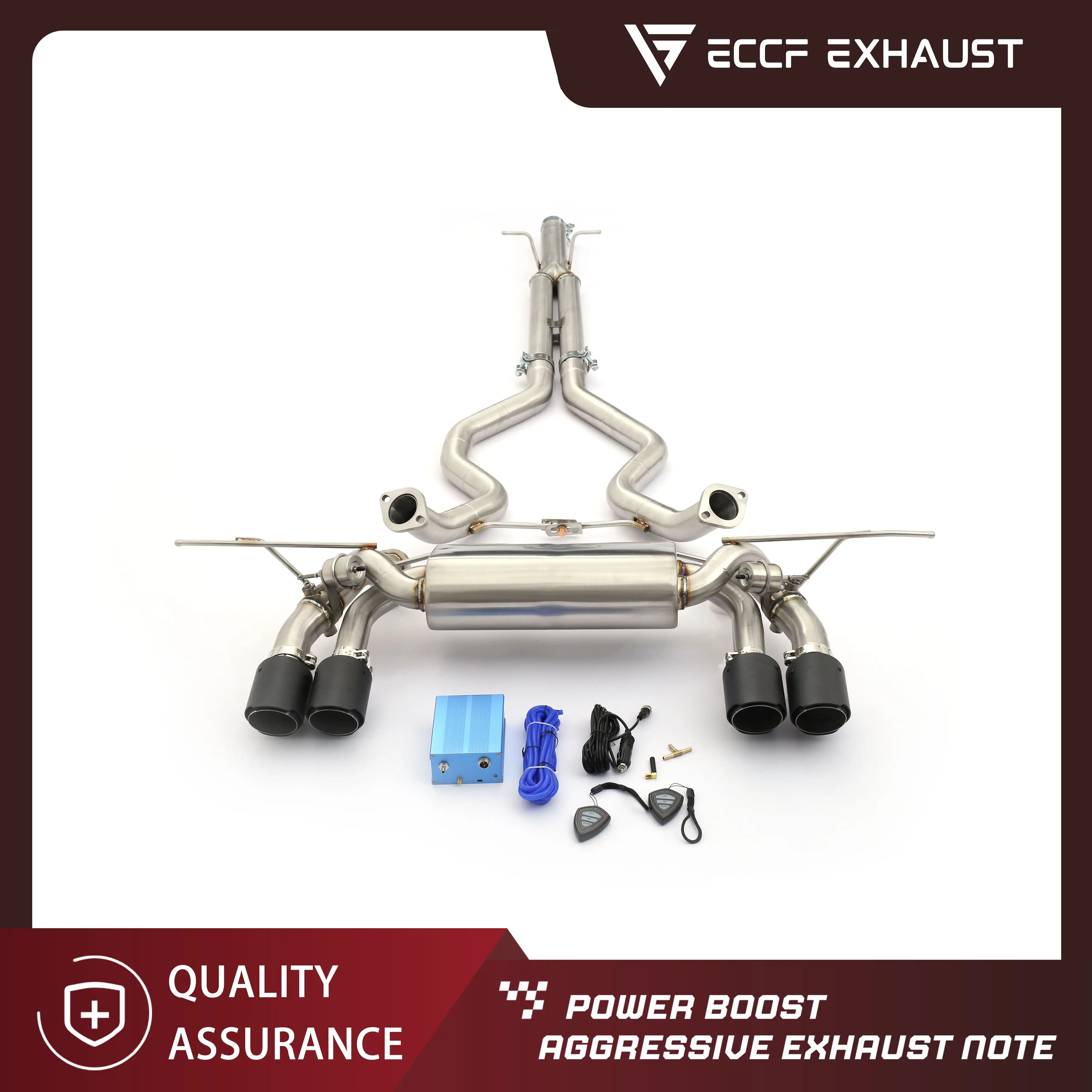 Valved Sport Sound ECCF Stainless Steel Catback Exhaust For Land Rover Defender P300 110 2.0T High Performance System 
Valved Sport Sound ECCF Stainless Steel Catback Exhaust For Land Rover Defender P300 110 2.0T High Performance System