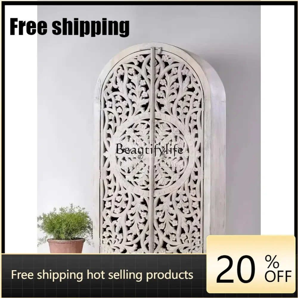 X4 parts and accessoriesHollow Carved Solid Wood Wardrobe French Retro Porch Locker DoubleDoor Southeast Asian Style B & B
X4 parts and accessoriesHollow Carved Solid Wood Wardrobe French Retro Porch Locker DoubleDoor Southeast Asian Style B & B