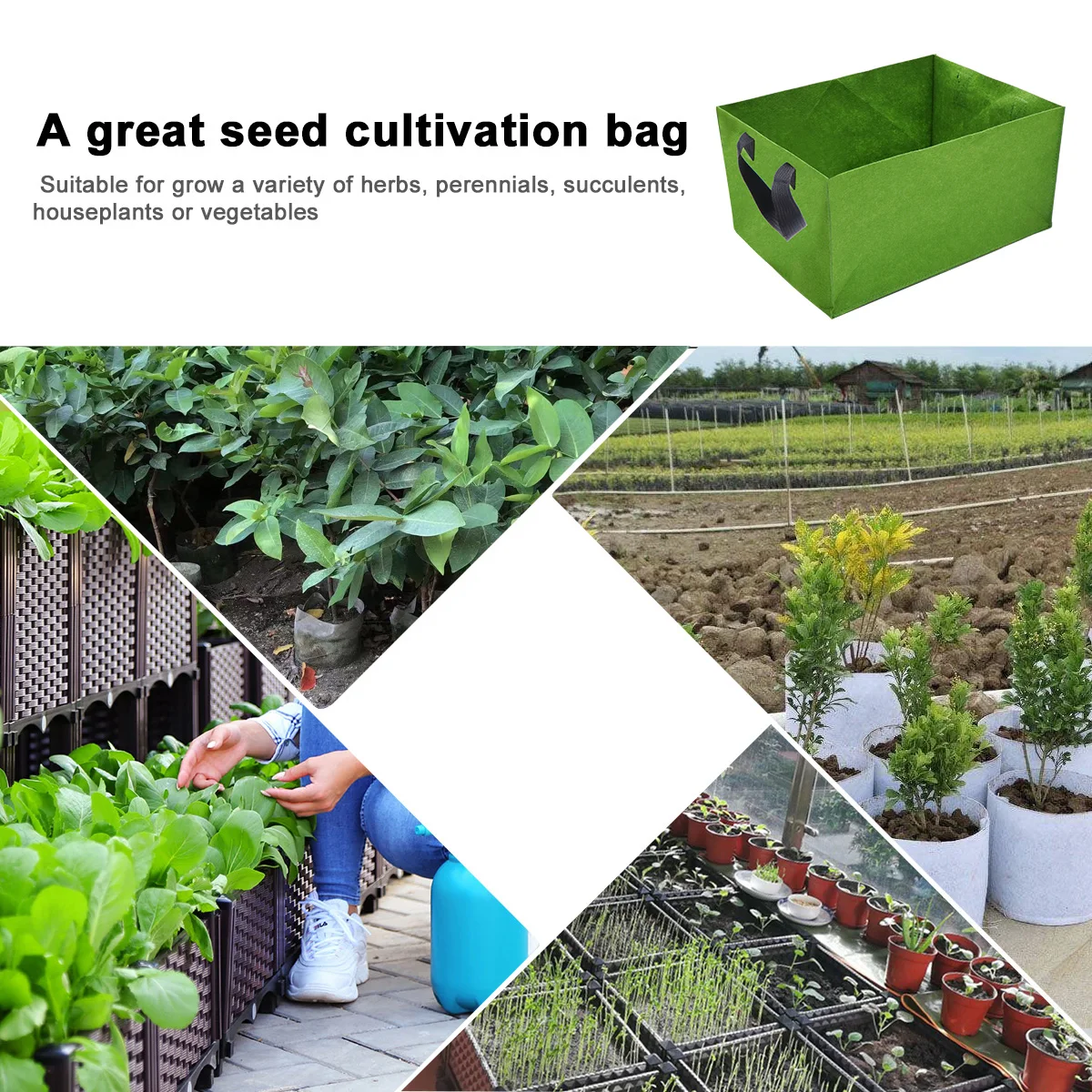 2 PCS Flowerpot Grow Bag Potato Outdoor Planter Felt Bags Gardening Planting Pouch
2 PCS Flowerpot Grow Bag Potato Outdoor Planter Felt Bags Gardening Planting Pouch