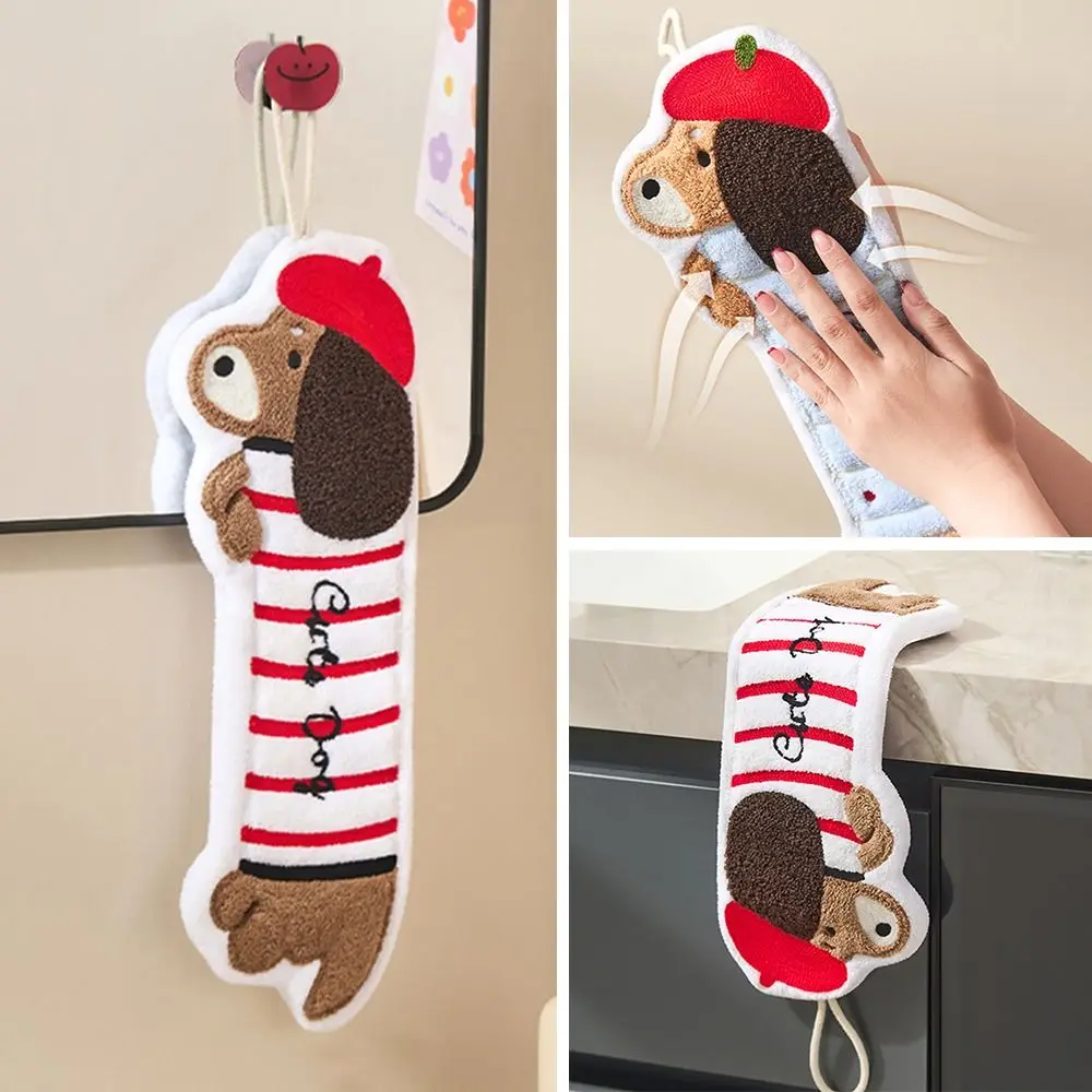 Durable Dachshund Hanging Towel Strong Water Absorption Kitchen Bathroom Small Towels Embroidery Tableware Cleaning Hand Towel
Durable Dachshund Hanging Towel Strong Water Absorption Kitchen Bathroom Small Towels Embroidery Tableware Cleaning Hand Towel