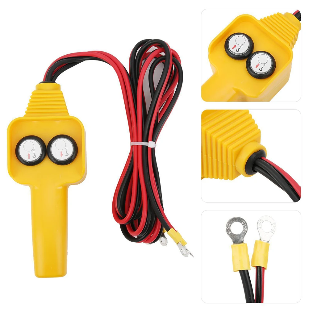 Winch Control Handle With Cable Remote Winch Control Approx. 1.3meter 4.3ft Cable 12V Winch Control 8.2-Foot Cable Length
Winch Control Handle With Cable Remote Winch Control Approx. 1.3meter 4.3ft Cable 12V Winch Control 8.2-Foot Cable Length
