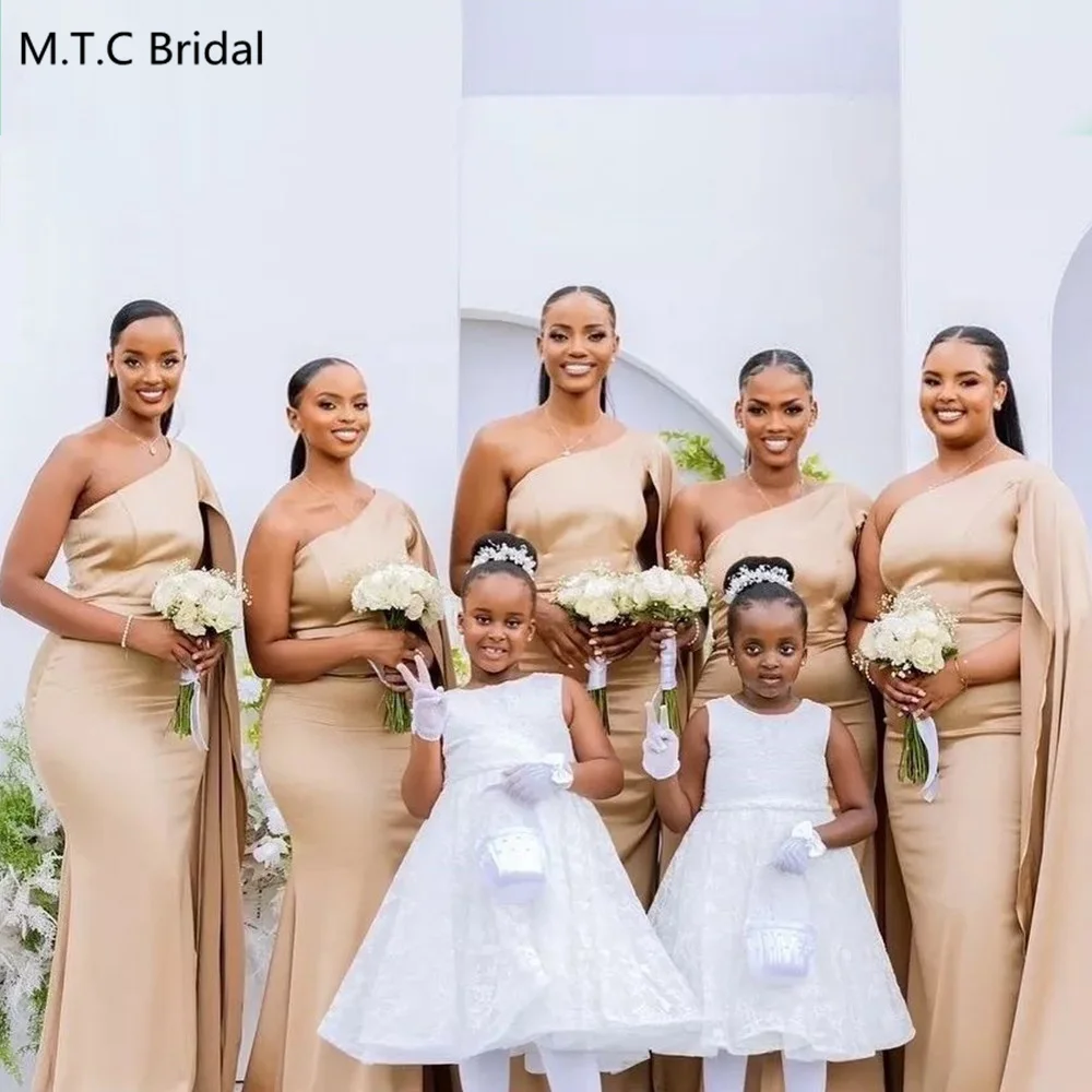 Wholesale 2025 Long Bridesmaid Dresses With Cloak Mermaid One Shoulder Custom Made African Maids Of Honor Gowns Cheap
Wholesale 2025 Long Bridesmaid Dresses With Cloak Mermaid One Shoulder Custom Made African Maids Of Honor Gowns Cheap