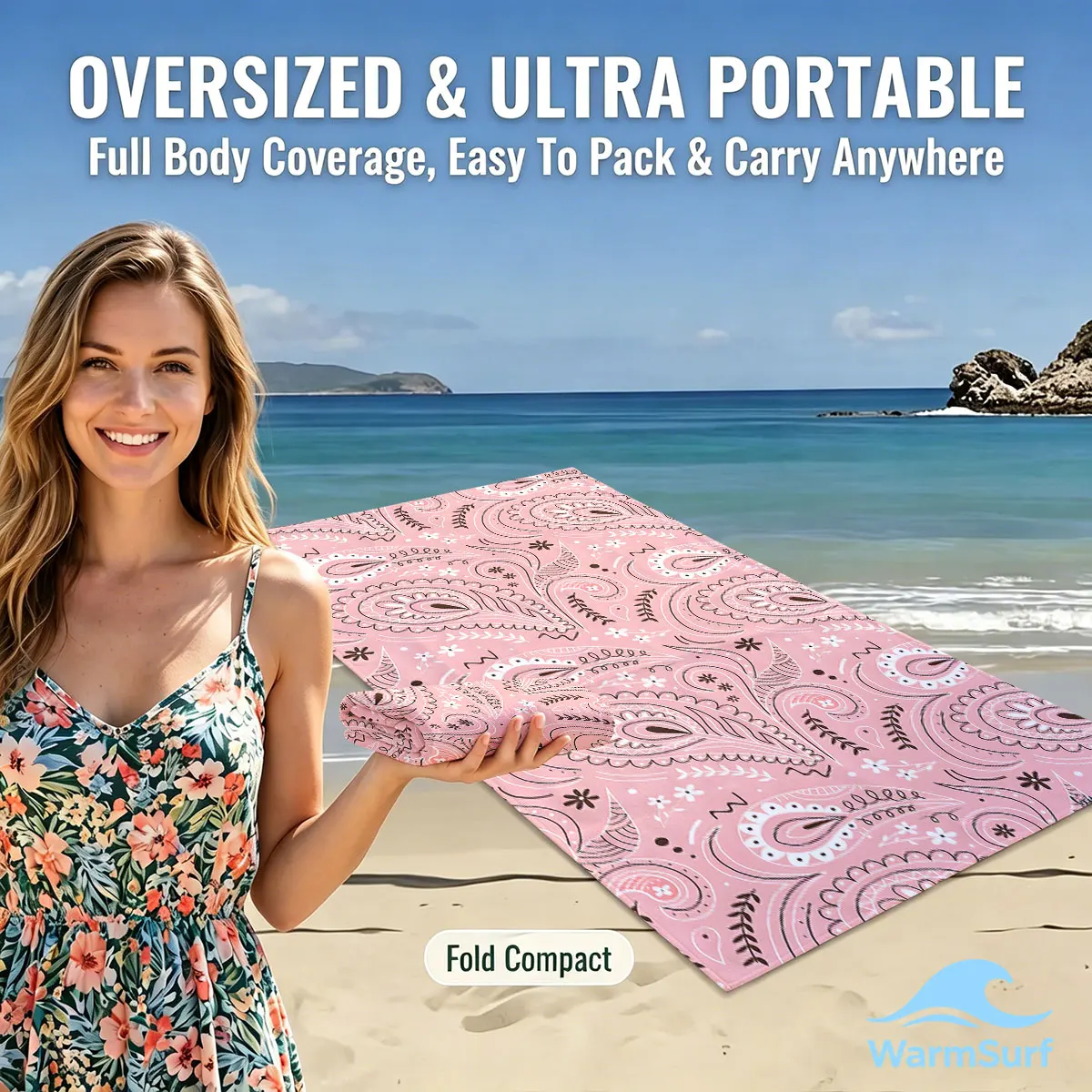 Pink Paisley Beach Towel Cartoon Quick Dry Microfiber Bath Towel for Swimming Surfing Camping Unisex Holiday
Pink Paisley Beach Towel Cartoon Quick Dry Microfiber Bath Towel for Swimming Surfing Camping Unisex Holiday