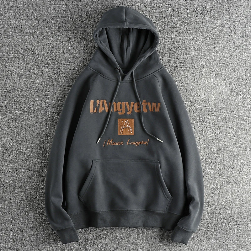 Thickened Fleece Hoodie Sweatshirt Men Casual Style Embroidered Letter Pattern American Leisure Thickened Hooded Pullover Swe...
Thickened Fleece Hoodie Sweatshirt Men Casual Style Embroidered Letter Pattern American Leisure Thickened Hooded Pullover Swe...