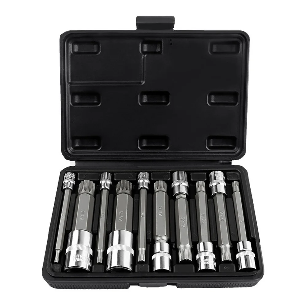 Extended Handle 1 4 12-Point Socket Set 12-point Sockets Extended Shaft Rust Resistant Non-slip Grip Multiple Drive Sizes
Extended Handle 1 4 12-Point Socket Set 12-point Sockets Extended Shaft Rust Resistant Non-slip Grip Multiple Drive Sizes