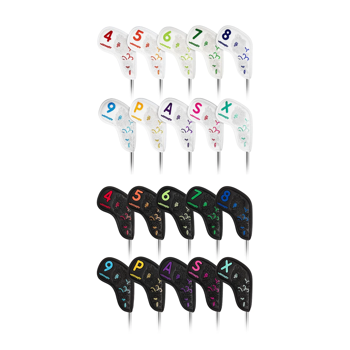 10pcs/set Golf Putter Covers 19.5cm*10cm PU Leather Waterproof Golf Clubs Head Protector Golf Accessories
10pcs/set Golf Putter Covers 19.5cm*10cm PU Leather Waterproof Golf Clubs Head Protector Golf Accessories