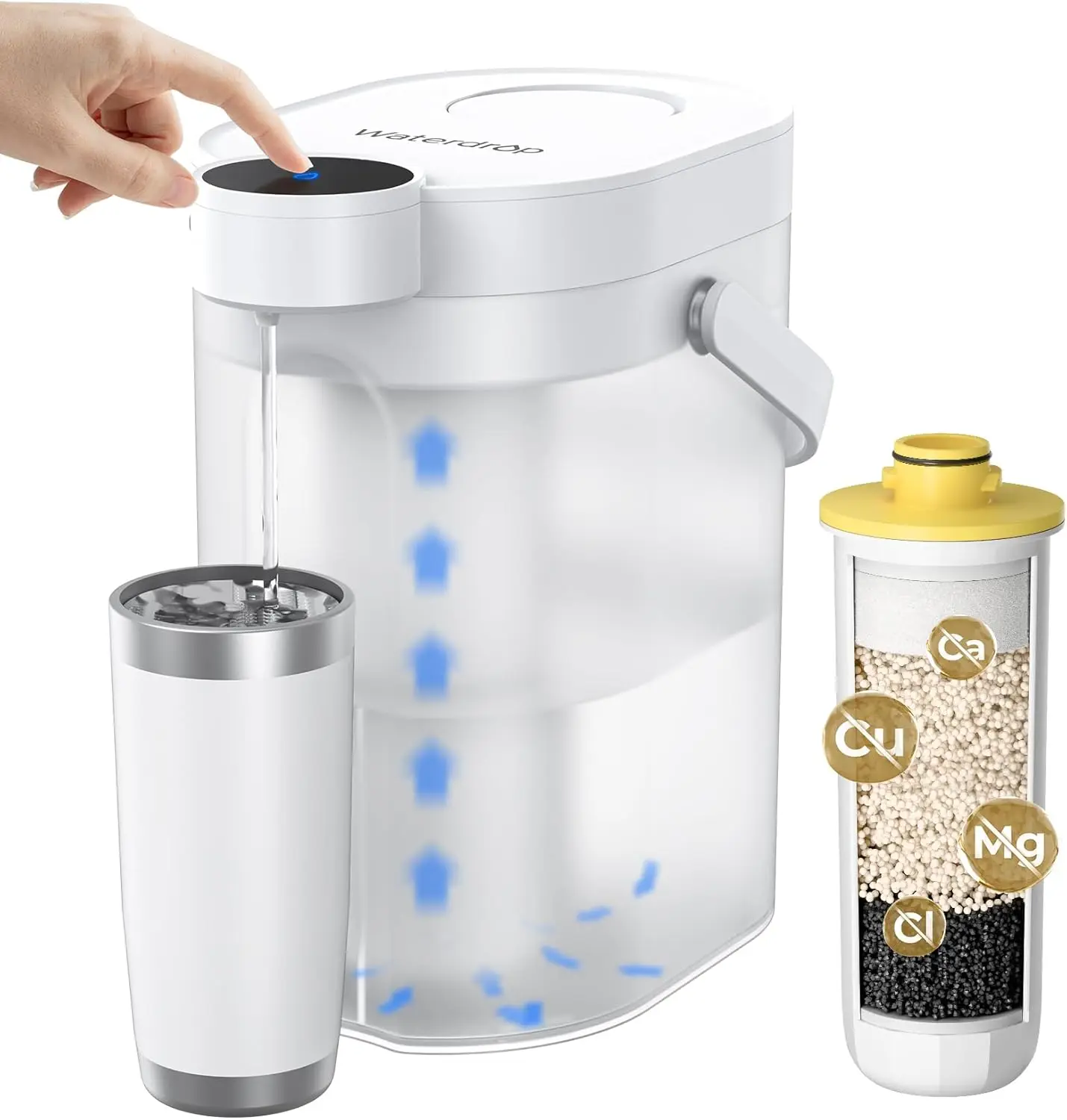 Rechargeable Water Filter Dispenser, 5-Stage Long-Life Instant Electric Powerful Pitcher, Reduce 70+ Contaminants, Soften
Rechargeable Water Filter Dispenser, 5-Stage Long-Life Instant Electric Powerful Pitcher, Reduce 70+ Contaminants, Soften