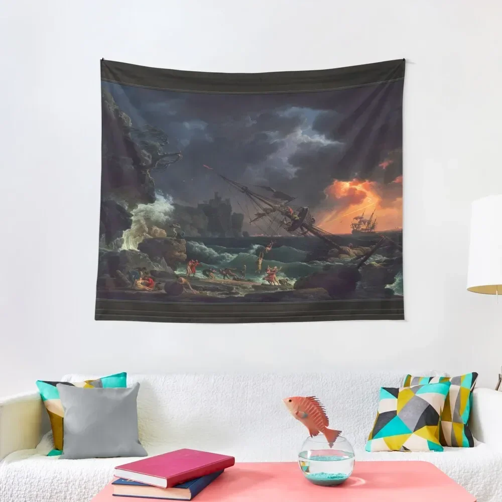 The Shipwreck by Claude Joseph Vernet Old Masters Reproduction Tapestry Room Aesthetic House Decoration Tapestry
The Shipwreck by Claude Joseph Vernet Old Masters Reproduction Tapestry Room Aesthetic House Decoration Tapestry