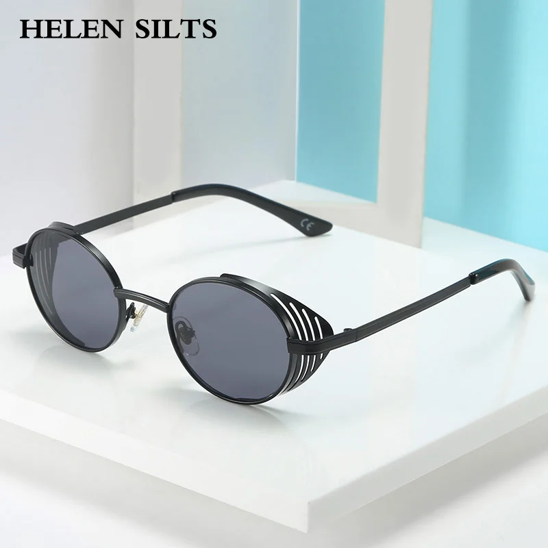 Small Oval Punk Sunglasses UV400 Vintage Semi-Metal Frame Gradient Tea-Tone Shades for Men And Women
Small Oval Punk Sunglasses UV400 Vintage Semi-Metal Frame Gradient Tea-Tone Shades for Men And Women