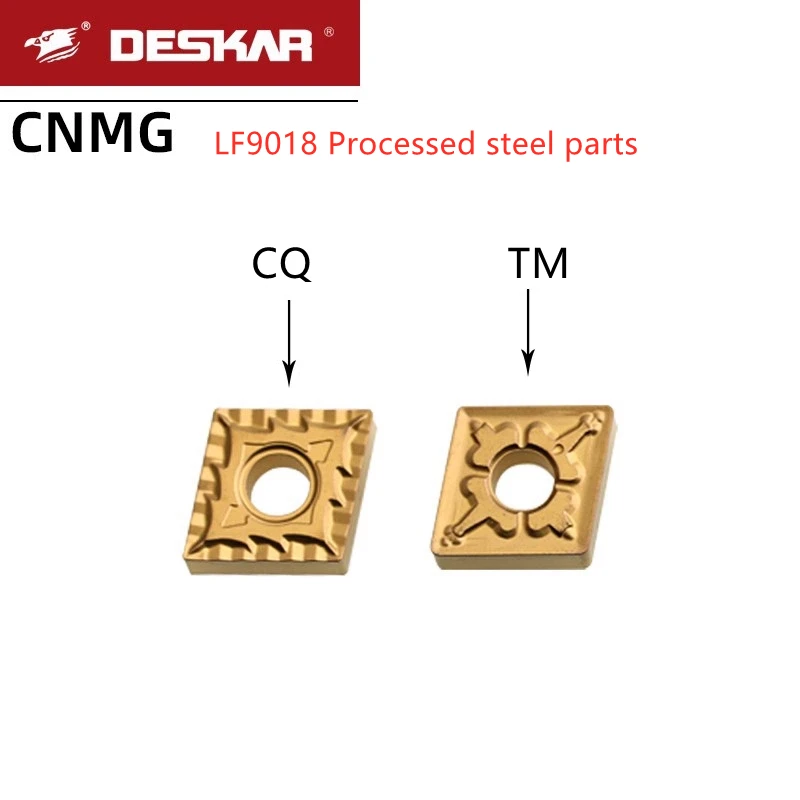Deskar Original Cnmg120404 Cnmg120408 Tm Cq Ma Lf9018 Cnc Lathe Cutter Cutting Turning Tools Carbide Inserts for Steel Parts
Deskar Original Cnmg120404 Cnmg120408 Tm Cq Ma Lf9018 Cnc Lathe Cutter Cutting Turning Tools Carbide Inserts for Steel Parts