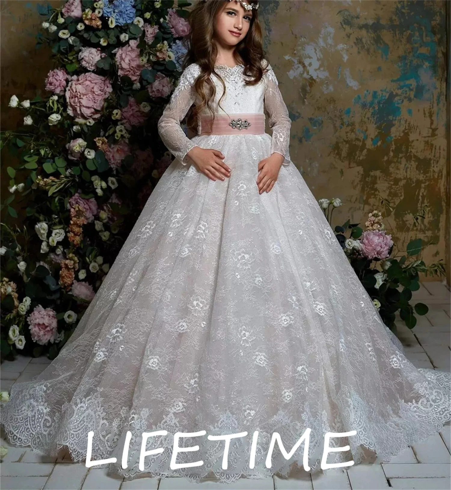 Flower Girl Dresses For Weddings 2023 Ball Gown Communion Soft Lace Dress with Long Sleeves Toddler Formal Party Gowns Kids
Flower Girl Dresses For Weddings 2023 Ball Gown Communion Soft Lace Dress with Long Sleeves Toddler Formal Party Gowns Kids