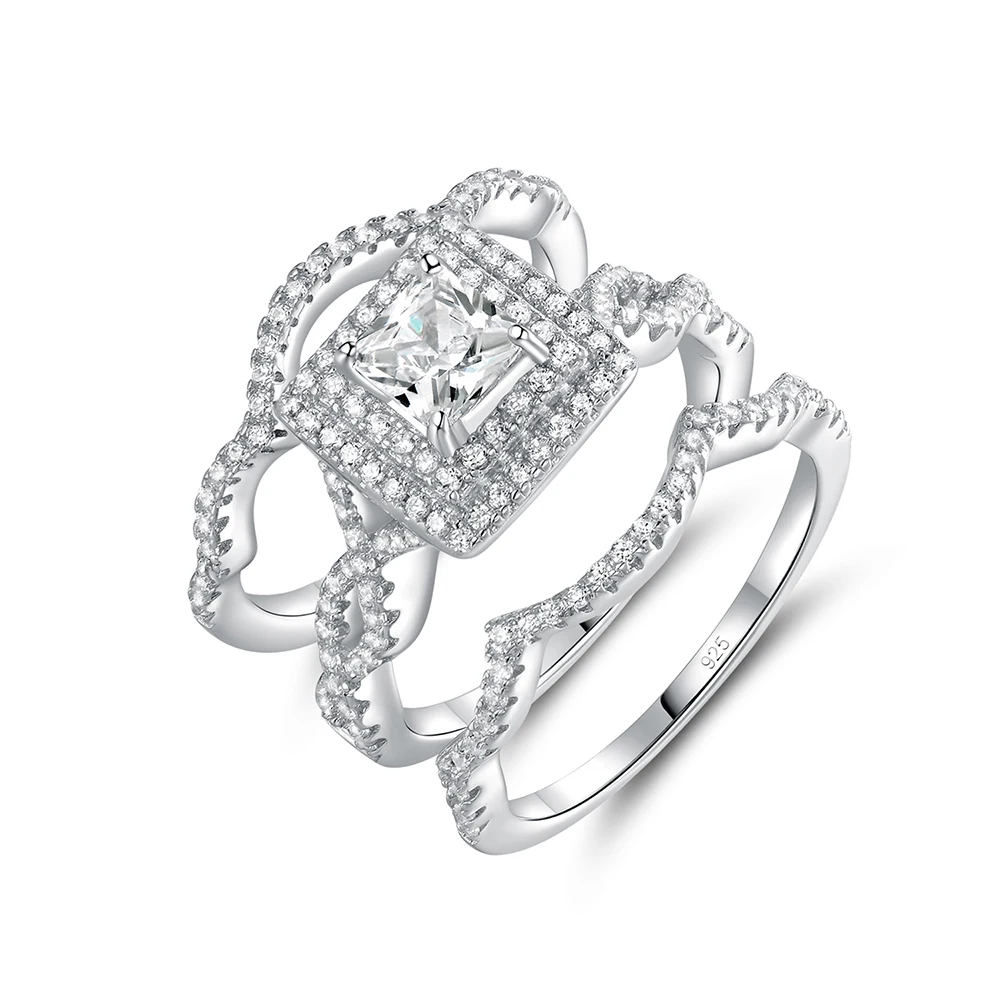 TKJ 3pcs Classic Wedding Rings Set S925 Sterling Silver Zirconia Stacking Rings Sparkling Women Bridal Ring Wedding Fine Jewelry
TKJ 3pcs Classic Wedding Rings Set S925 Sterling Silver Zirconia Stacking Rings Sparkling Women Bridal Ring Wedding Fine Jewelry