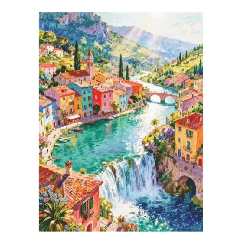 ZZ8216- Colorful Riverside Town 14CT 16CT 18CT Stamped Canvas Cross Stitch DIY Set Needlework Embroidery 178 Colors
ZZ8216- Colorful Riverside Town 14CT 16CT 18CT Stamped Canvas Cross Stitch DIY Set Needlework Embroidery 178 Colors