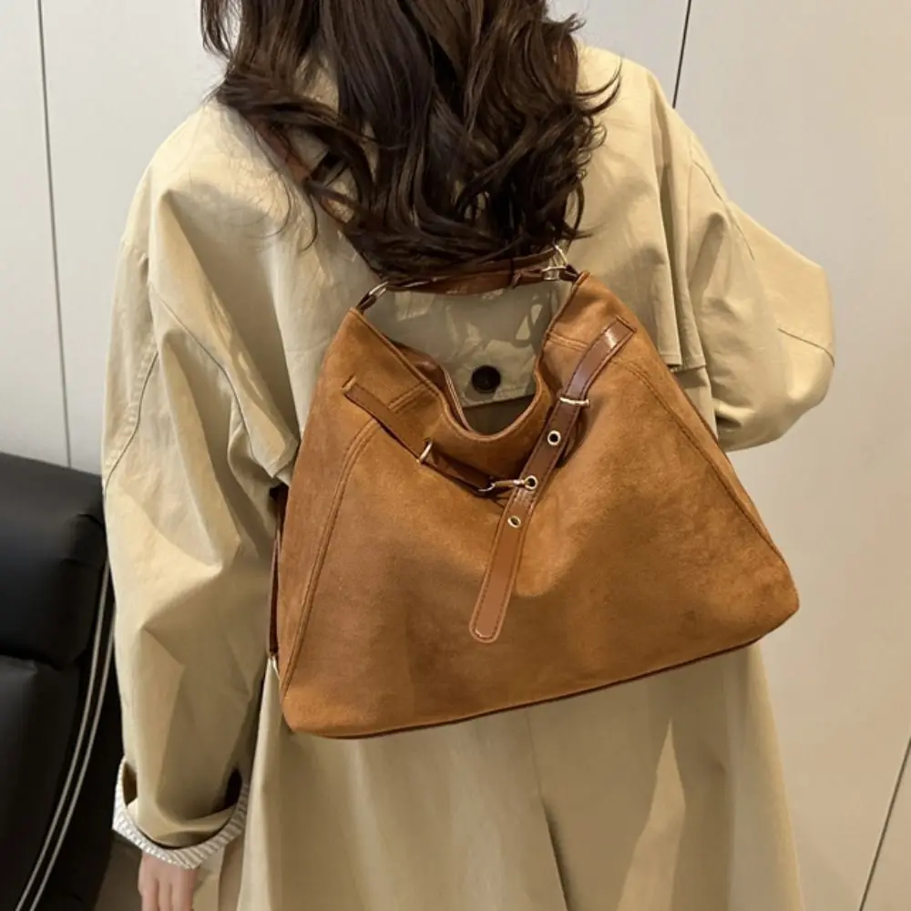 Trendy Large Capacity Suede Tote Bag Elegant Vintage Retro Crossbody Backpack Pure Color Handbag Hobo Bag Travel
Trendy Large Capacity Suede Tote Bag Elegant Vintage Retro Crossbody Backpack Pure Color Handbag Hobo Bag Travel