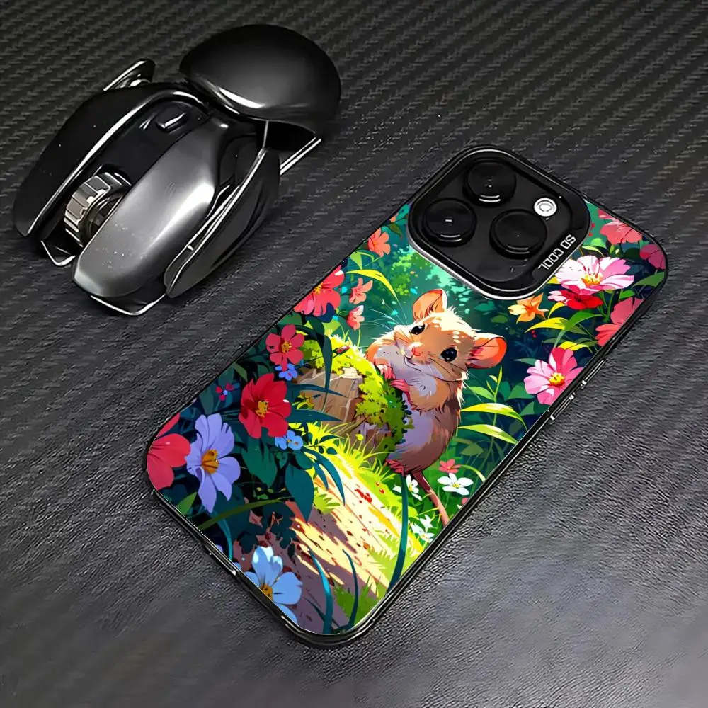 Cute little mouse is in the flower bed case for iPhone 16 15 14 13 12 11 Pro/ Max/Plus shock-proof rear cover anti-fingerprint
Cute little mouse is in the flower bed case for iPhone 16 15 14 13 12 11 Pro/ Max/Plus shock-proof rear cover anti-fingerprint